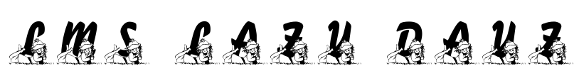LMS Lazy Dayz Font Image