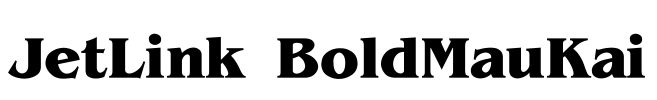 JetLink BoldMauKai Font Image