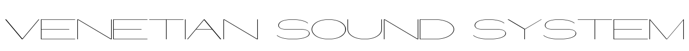 Venetian Sound System Font Image