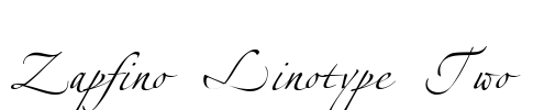 Zapfino Linotype Two