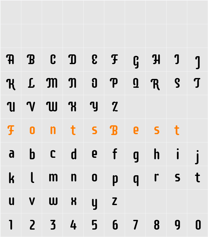 Supermercado Character Map