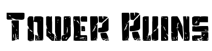 Tower Ruins Font Image