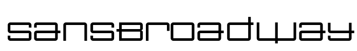 SansBroadway Font Image