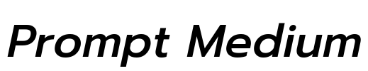 Prompt Medium Font Image