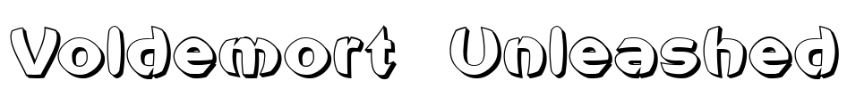 Voldemort Unleashed Font Image