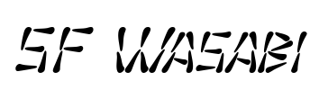 SF Wasabi Font Image