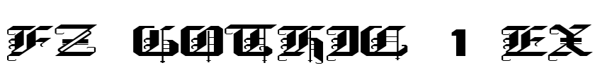 FZ GOTHIC 1 EX Font Image