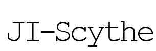 JI-Scythe Font Image