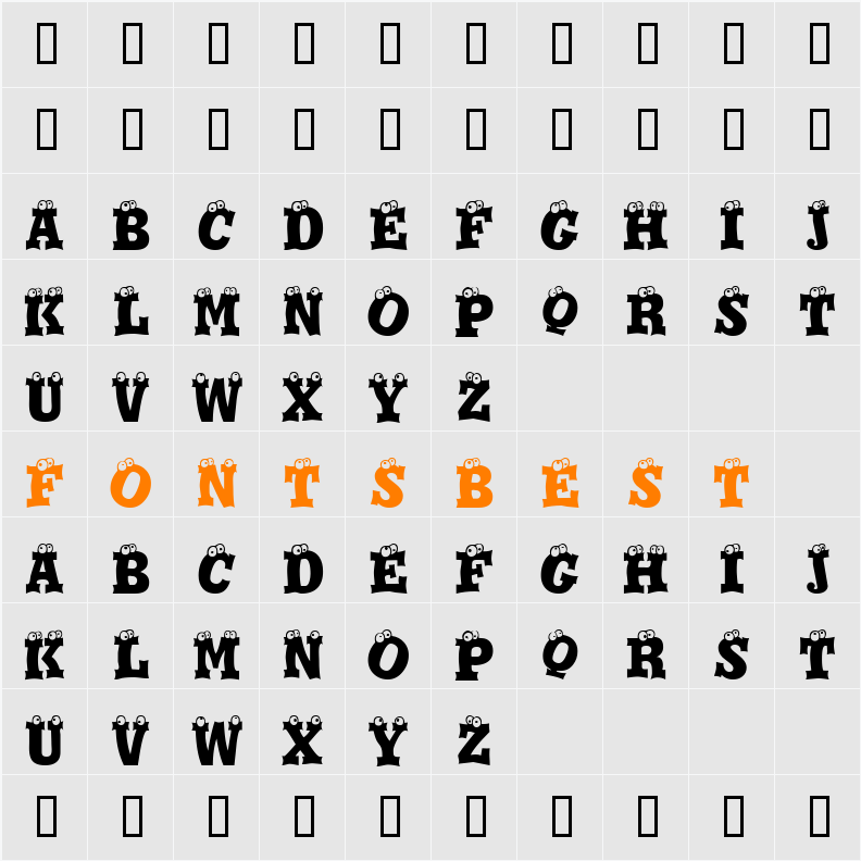 Eyesis Character Map