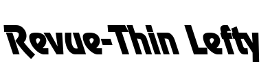 Revue-Thin Lefty Font Image