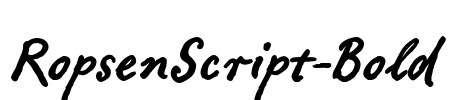 RopsenScript-Bold Font Image