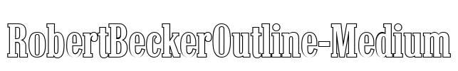 RobertBeckerOutline-Medium