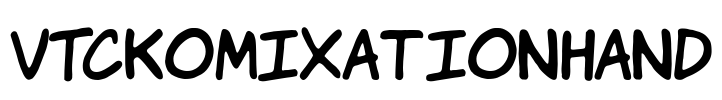 VTCKomixationHand Font Image