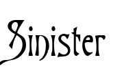 Sinister Font Image