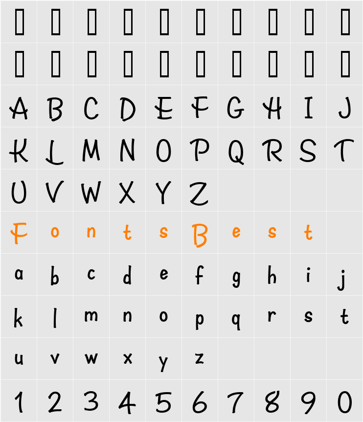 Humdinger Character Map