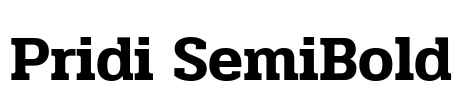 Pridi SemiBold