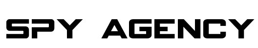 Spy Agency Font Image