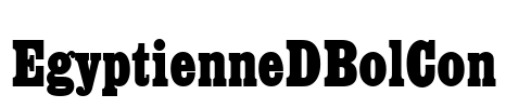 EgyptienneDBolCon Font Image