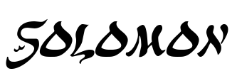 Solomon Font Image