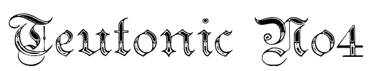 Teutonic No4 Font Image