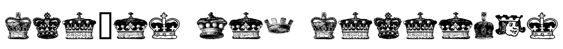 crowns and coronets Font Image