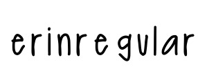 erinregular Font Image