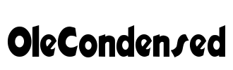 OleCondensed Font Image