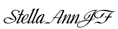 StellaAnnJF Font Image