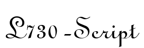 L730-Script Font Image