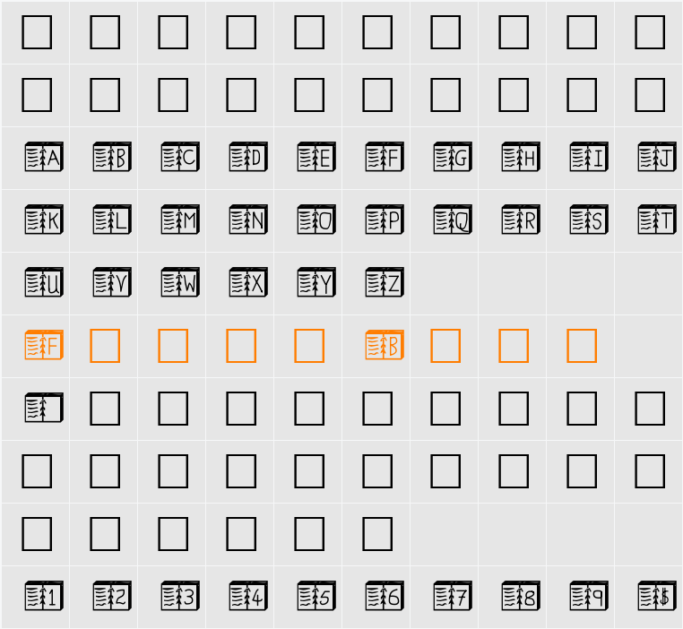 Jumble Book Character Map