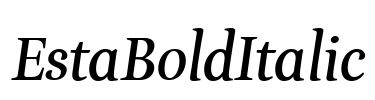 EstaBoldItalic