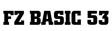 FZ BASIC 53 Font Image