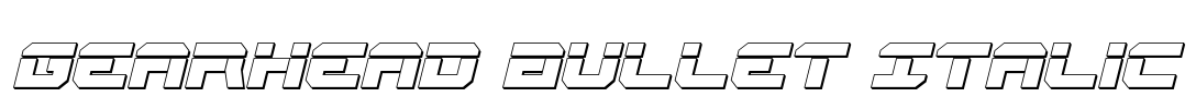 Gearhead Bullet Italic