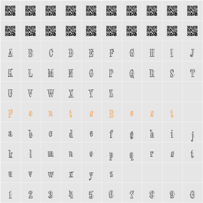OldeBarnsby Character Map