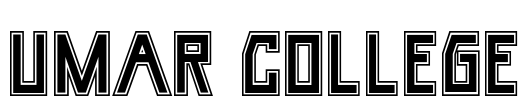 Umar College Font Image