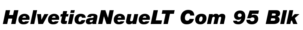 HelveticaNeueLT Com 95 Blk