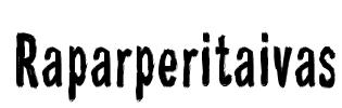 Raparperitaivas Font Image