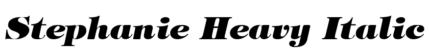 Stephanie Heavy Italic