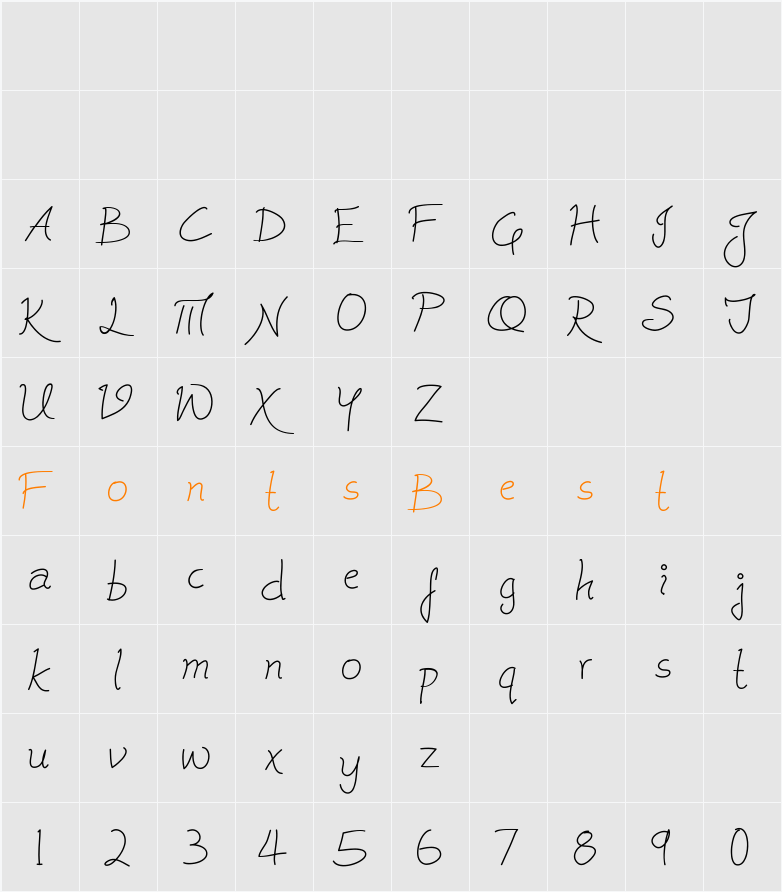 Cleavin Character Map