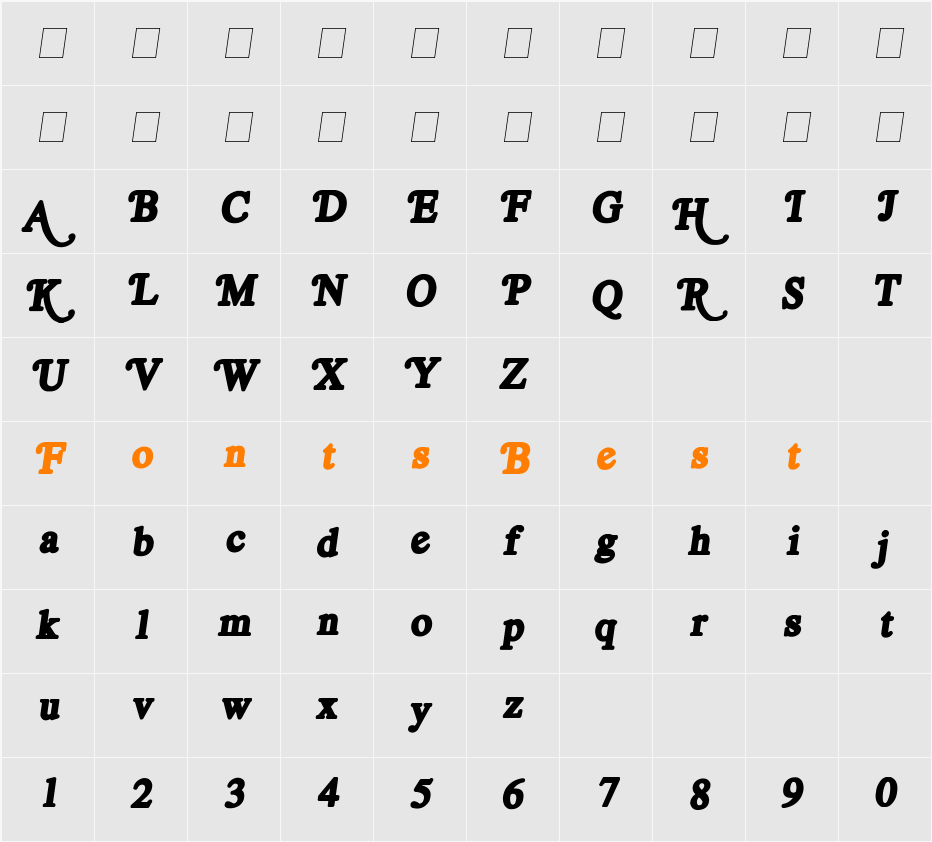 Untitled Character Map