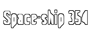 Space-ship 354 Font Image