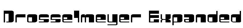 Drosselmeyer Expanded Font Image