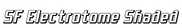SF Electrotome Shaded Font Image