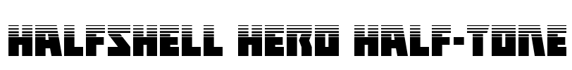 Halfshell Hero Half-Tone Font Image