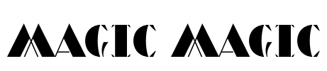 Magic Magic Font Image