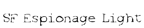 SF Espionage Light Font Image