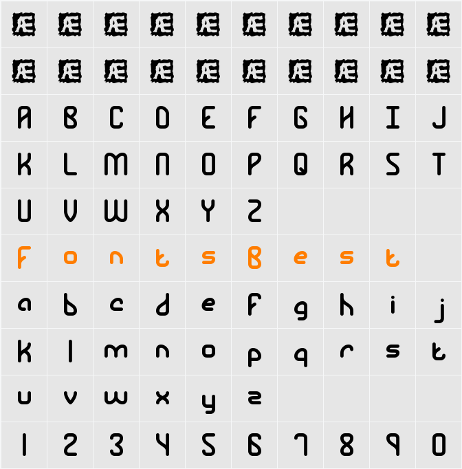 Rambling BRK Character Map