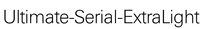 Ultimate-Serial-ExtraLight Font Image