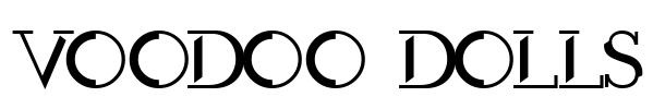 Voodoo Dolls Font Image