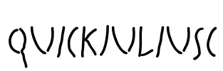 QuickJuliusC Font Image